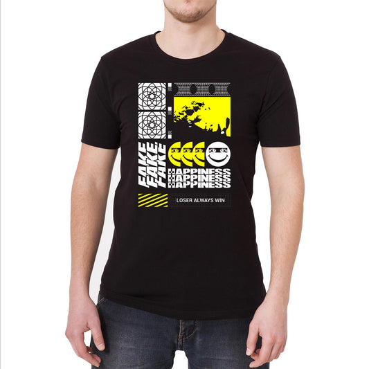 Fake Happiness Vintage Graphic T-Shirt