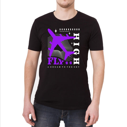 Fly High Vintage Graphic T-Shirt