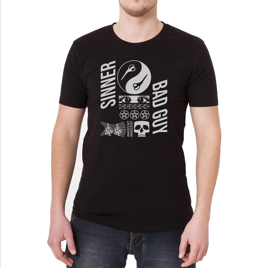 Sinner Bad Guy Innocent Vintage Graphic T-Shirt