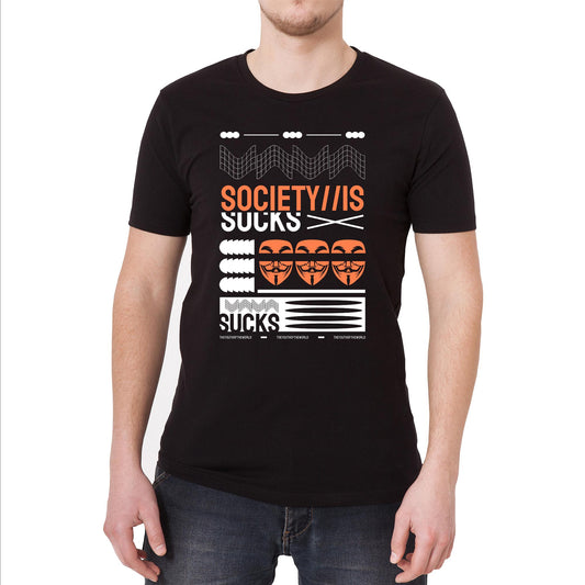 Society is Sucks Vintage Graphic T-Shirt