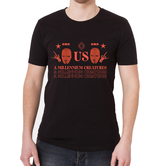 A Millennium Creature Graphic T-Shirt Vintage Graphic T-Shirt