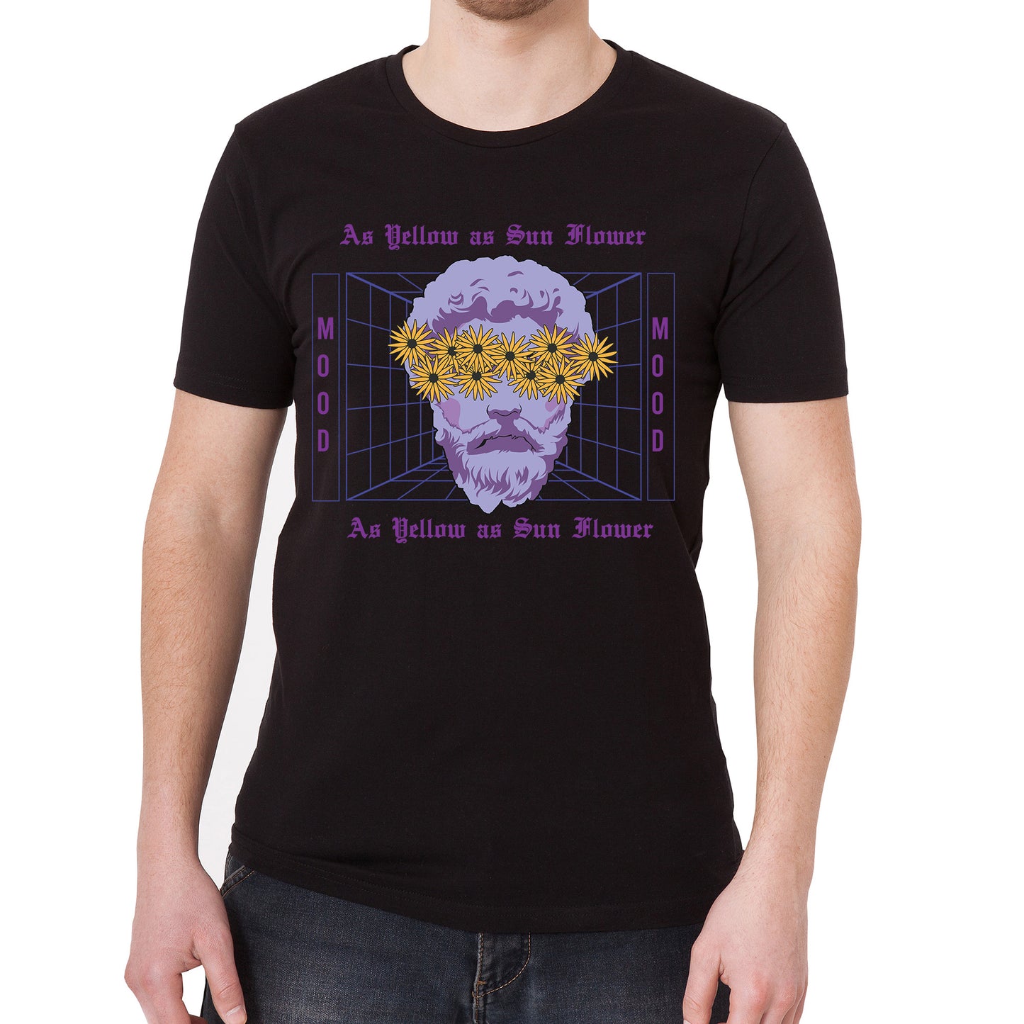 As Yellow as Sunflower Graphic Tee Vintage Graphic T-Shirt
