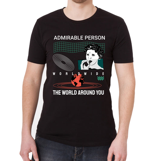 Admirable Person Graphic Tee Vintage Graphic T-Shirt