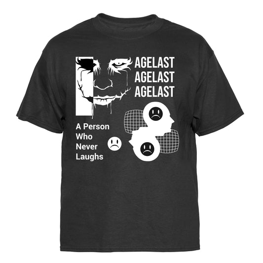 Agelast A Person Who Never Laughs Graphic Tee Vintage Graphic T-Shirt