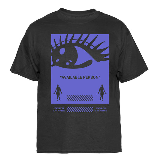Available Person Graphic Tee Vintage Graphic T-Shirt