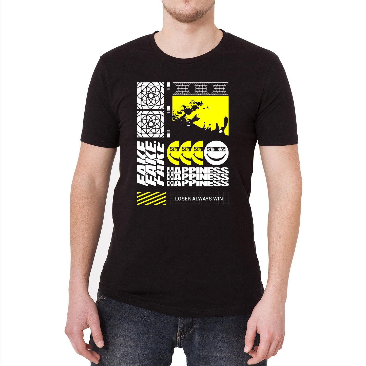 Fake Happiness Vintage Graphic T-Shirt