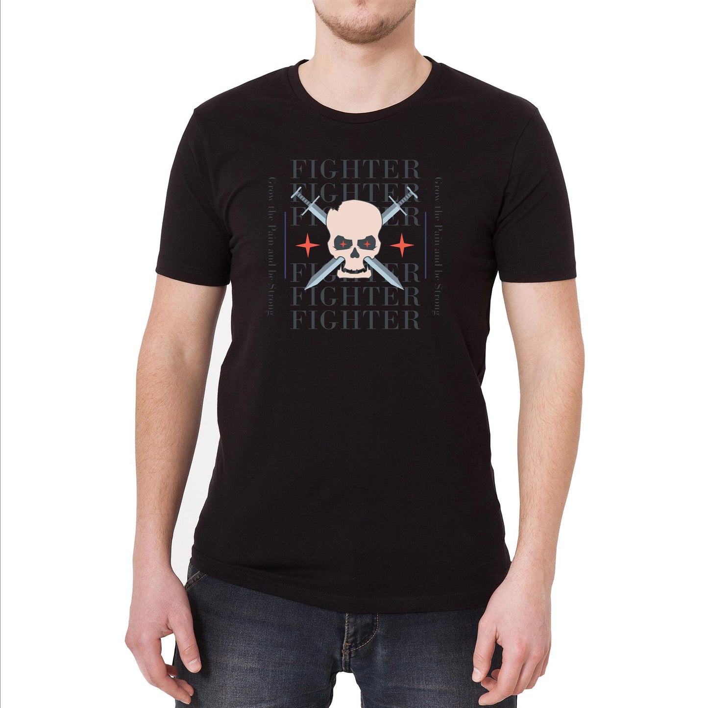 Fighter Vintage Graphic T-Shirt