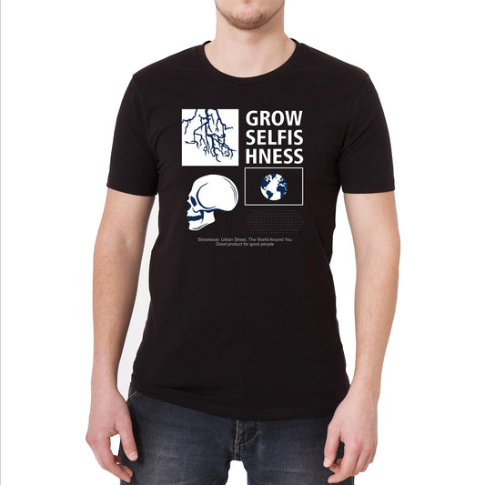 Grow Selfishness Vintage Graphic T-Shirt