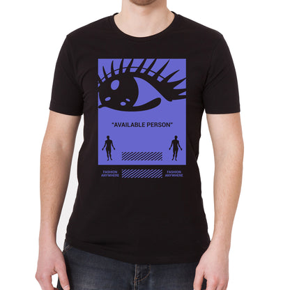 Available Person Graphic Tee Vintage Graphic T-Shirt