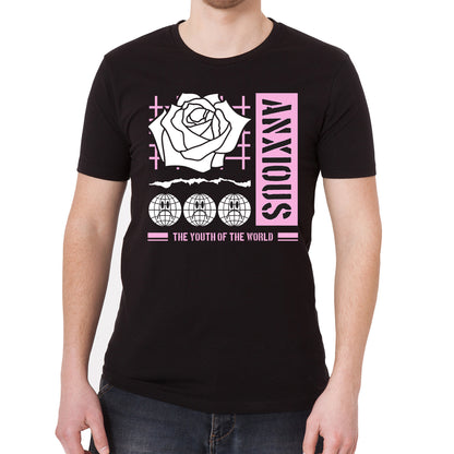 Anxious Graphic Tee Vintage Graphic T-Shirt